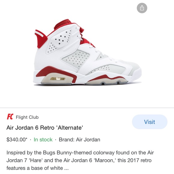 Air Jordan 6 Retro Red and White - Picture 11 of 11